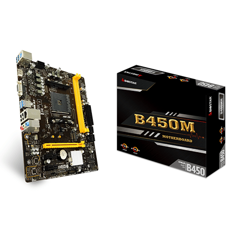 MAINBOARD BIOSTAR B450MH AMD 2xDDR4 DIMM